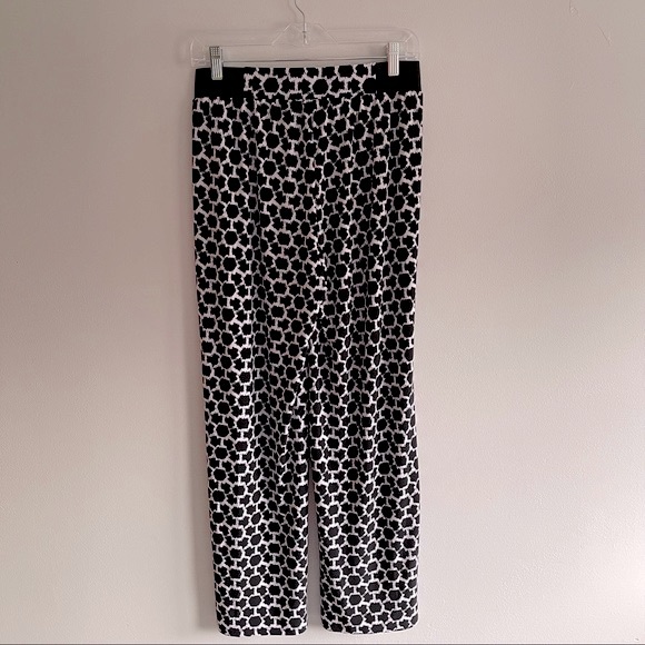 Jones Studio Black & White Print Wide Leg Pants Size Small - Picture 4 of 7